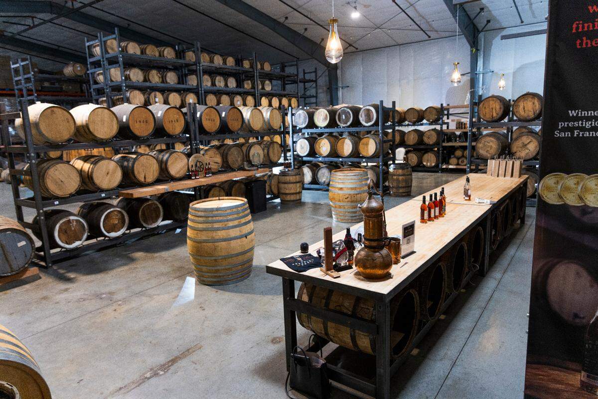 The Barrel Lab tasting room at Doc Swinson’s, at at 1370 Commerce Pl. in Ferndale, Wash.