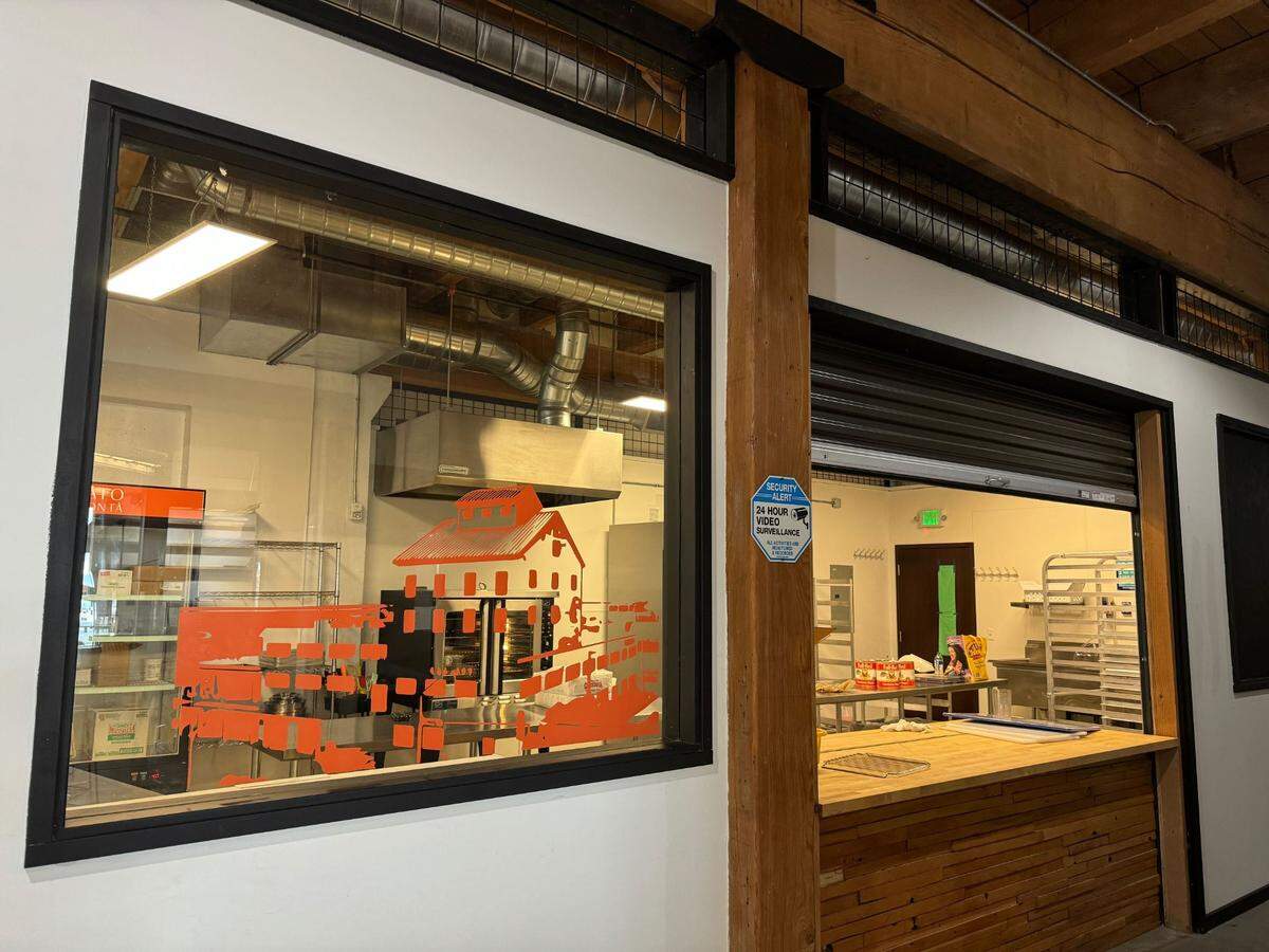 The kitchen inside Mercato della Bonta, a restaurant and cafe behind suite 127 and 128 of the Granary Building at 1211 Granary Ave. in Bellingham, Wash. on Wednesday, June 26, 2024.