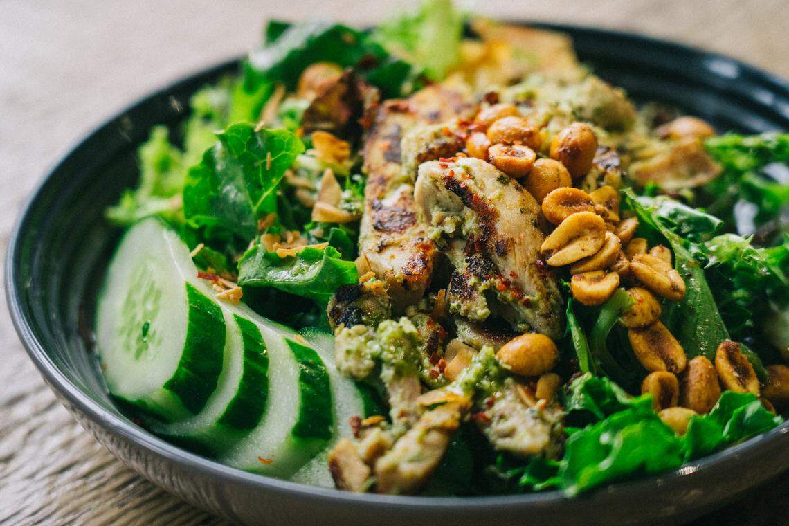 The coconut chicken salad from Outpost Eats food truck.
