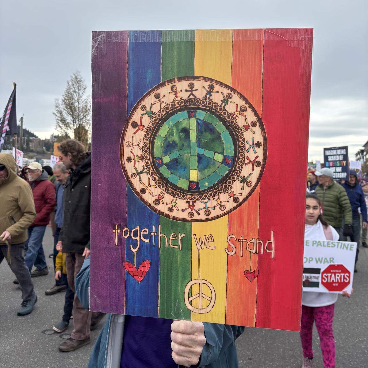 Bellingham’s No Kings rally March 28, 2026.