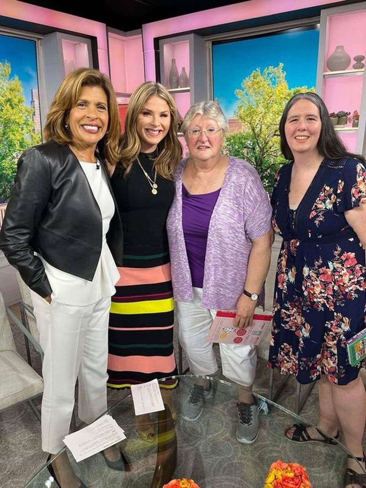 Sumas Elementary School librarian Kathy Bronkema, second from right, and Bernice Vossbeck librarian Jennifer Frombly, right, will join “Today” show hosts Hoda Kotb, left, and Savannah Guthrie on Friday, June 10, to discuss the Whatcom County community effort to rebuild a school library destroyed by the November flooding of the Nooksack River.