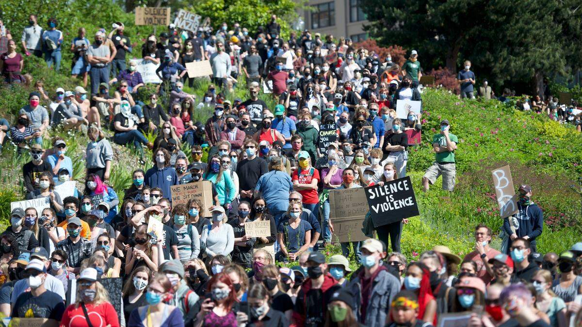An estimated 6,000 people or more gathered June 6, 2020, at Maritime Heritage Park in the wake of the murder of George Floyd. It was the genesis of a movement that helped create the Whatcom Racial Equity Commission.