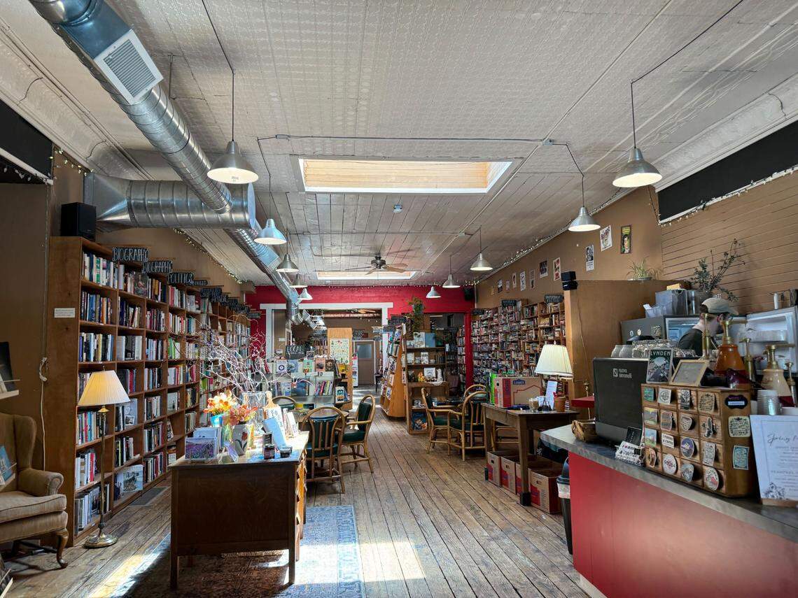 Eucatastrophe Coffee and Used Books on Thursday, May 3, 2024 at 515 Front St. in Lynden, Wash.