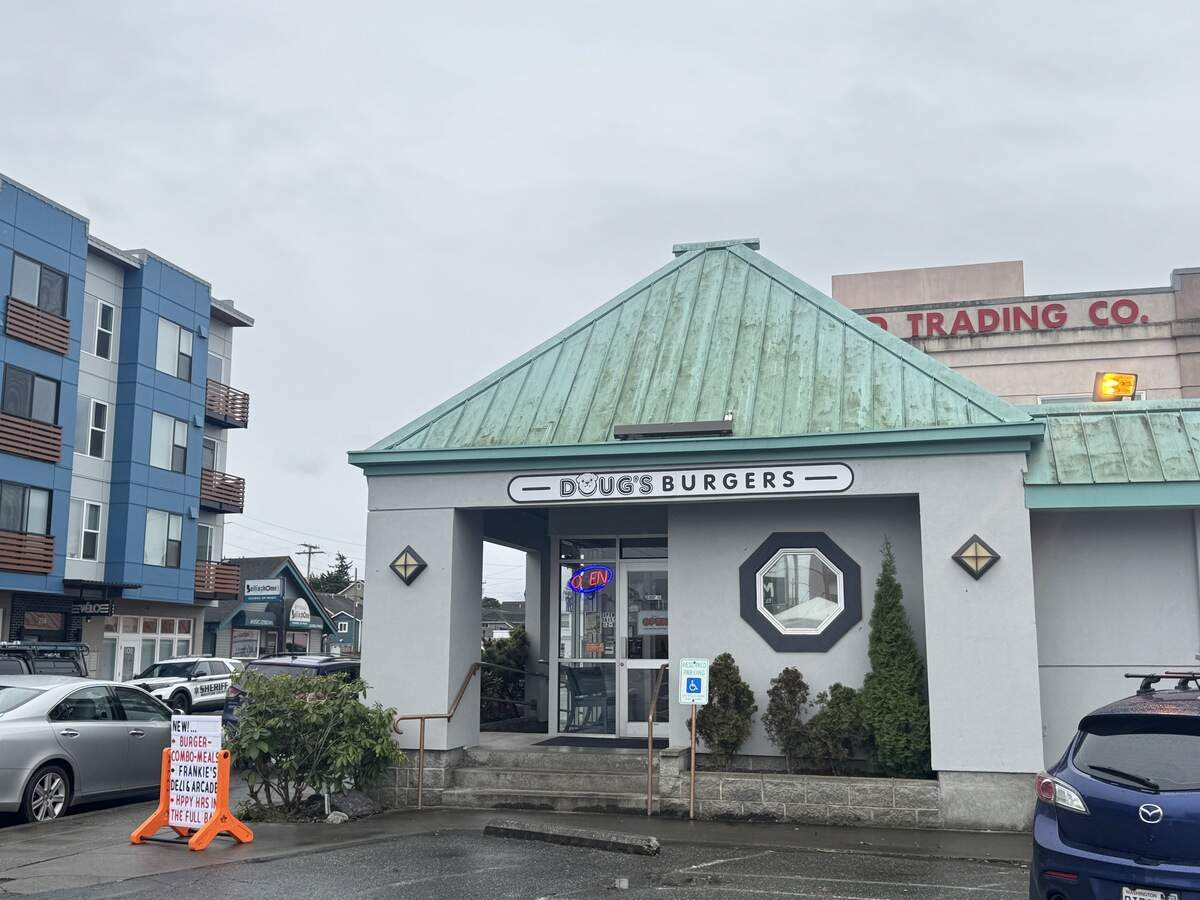 The exterior of Doug’s Burgers at 2527 Meridian St. in Bellingham, Wash. on March 11, 2026.