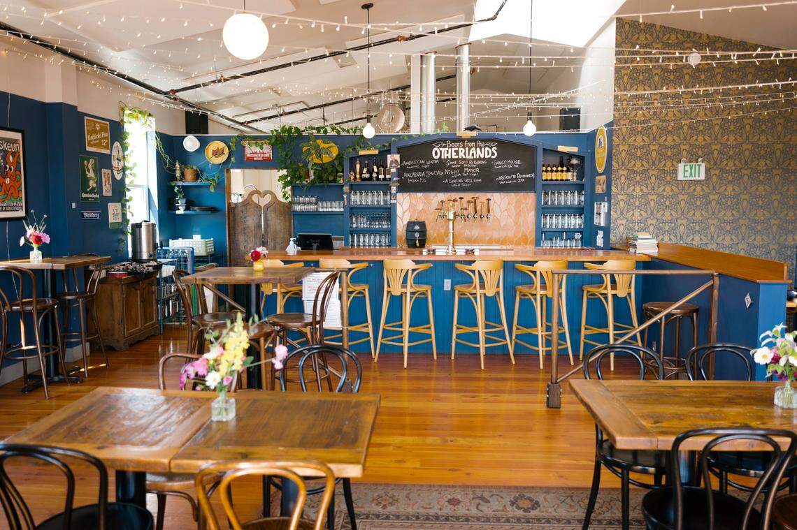 The upstairs bar area at Otherlands Beer.