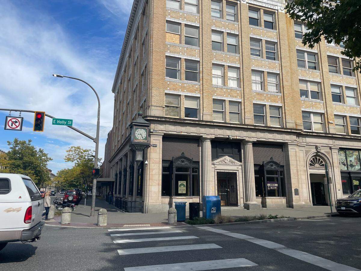 The old Bellingham National Bank building in downtown Bellingham.