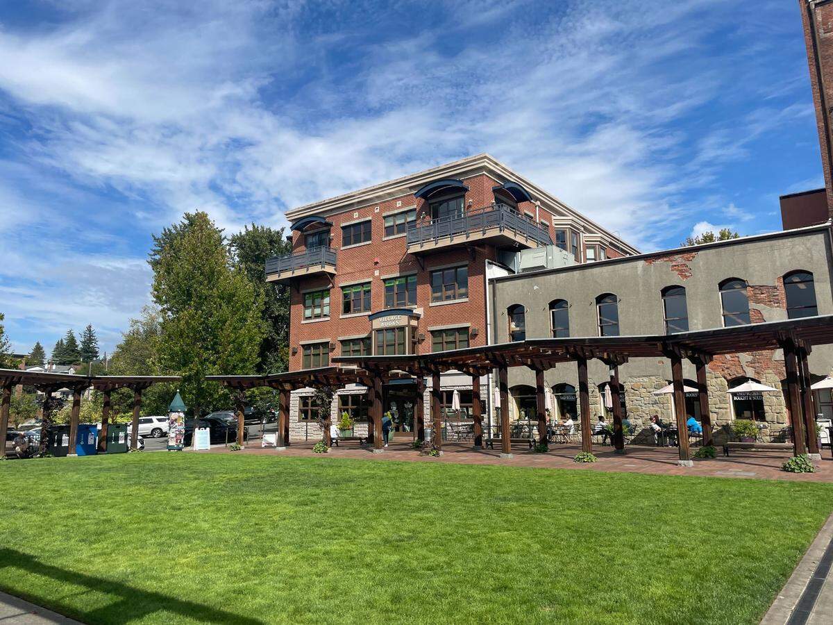 Fairhaven Village Green on Thursday, Sept. 7, 2023 at 1207 10th St. in the historic Fairhaven neighborhood of Bellingham, Wash.