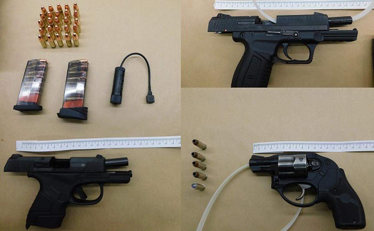 A U.S. citizen reportedly illegally crossed the border from Whatcom County into Canada through Peace Arch State Park while carrying three loaded handguns and a stun gun on March 31.