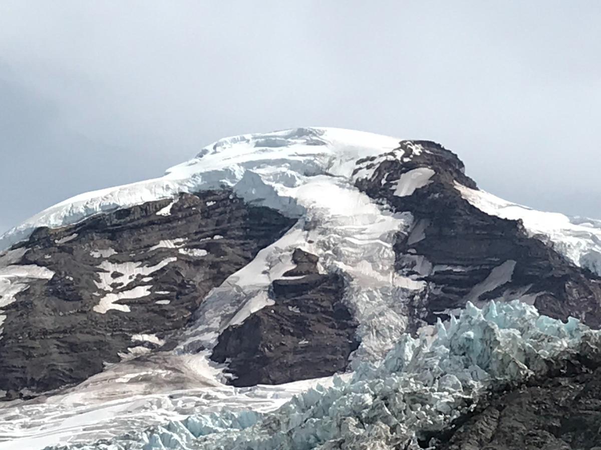 Glaciers on Mount Baker are seen from the Heliotrope Ridge Trail in August 2020, The 10,781-foot volcano is about 50 miles east of Bellingham.