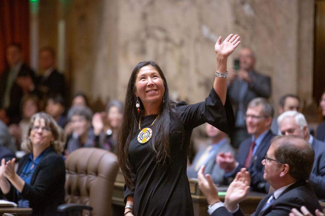Rep. Debra Lekanoff, D-Bow, currently the only Native American serving in the state legislature, was the primary sponsor of House Bill 1725 setting up an alert system for missing or murdered indigenous women and people.
