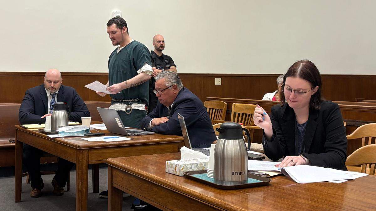 John Thomson, who was convicted of second-degree murder in May, addressed the court at his sentencing hearing.