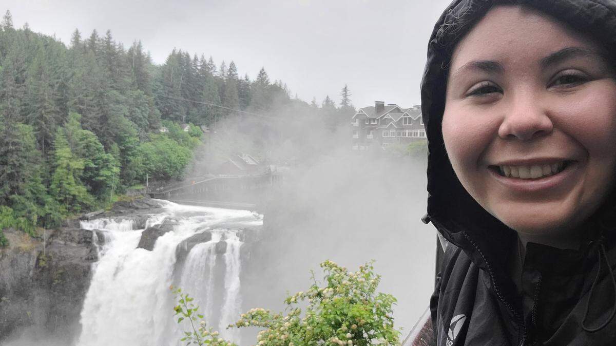 Indigenous Affairs reporter Natasha Brennan visits Snoqualmie Falls June 13, 2021, as she explores Washington state after joining Report For America and McClatchy’s Northwest newspapers: The Tacoma News Tribune, The Olympian, The Bellingham Herald and the Tri-City Herald.