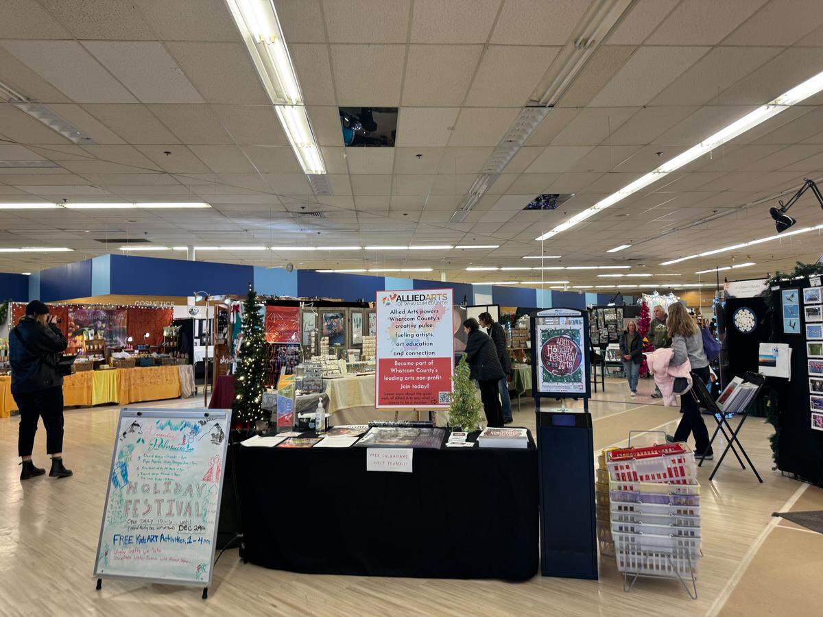 Allied Arts Festival of the Arts at 1225 E Sunset Drive, Suite 110 in Bellingham, Wash. on Dec. 2, 2025.