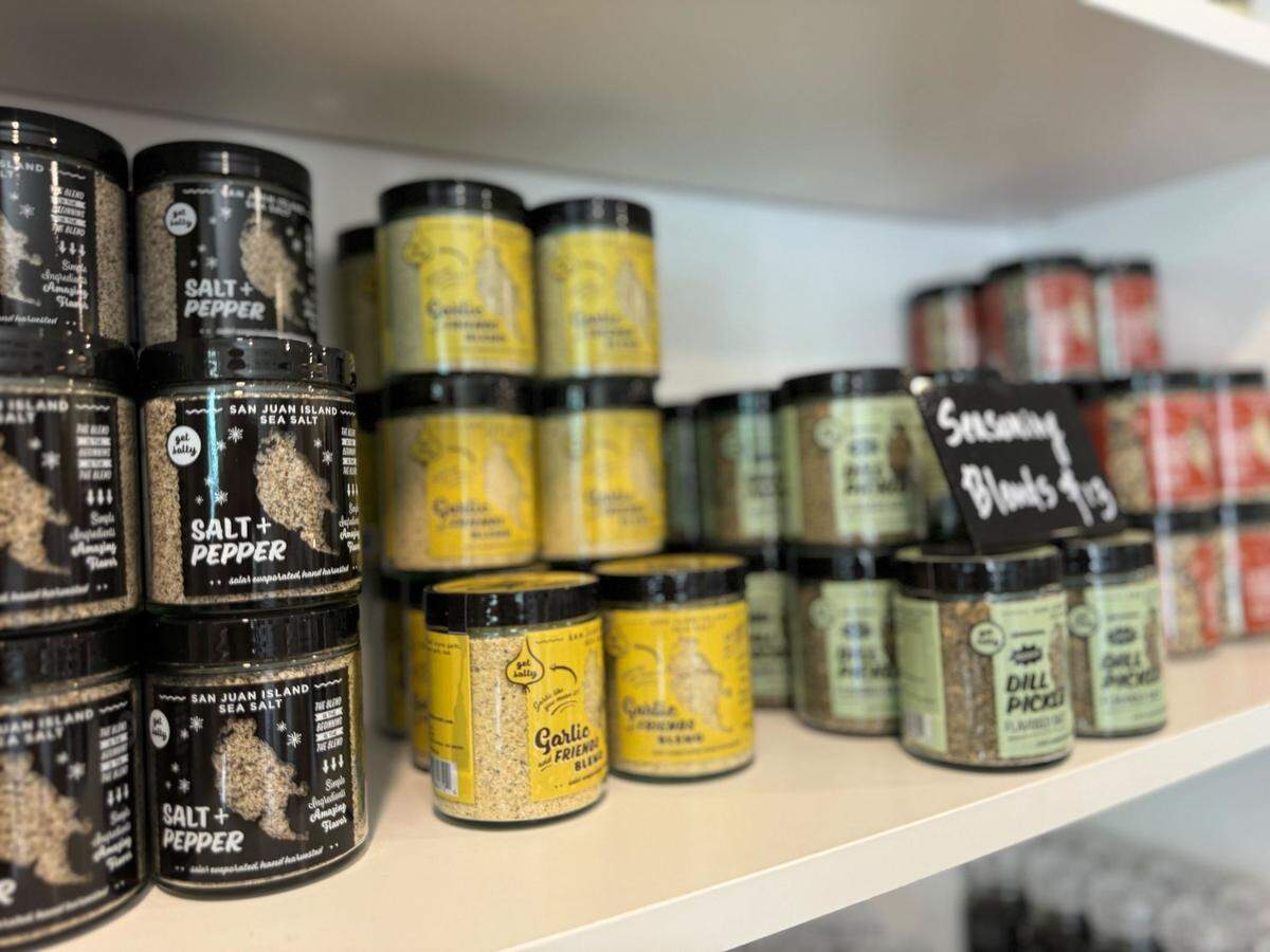 San Juan Island Sea Salt store at 80 Nichols St.&nbsp;in Friday Harbor, Wash. on August 2, 2024.