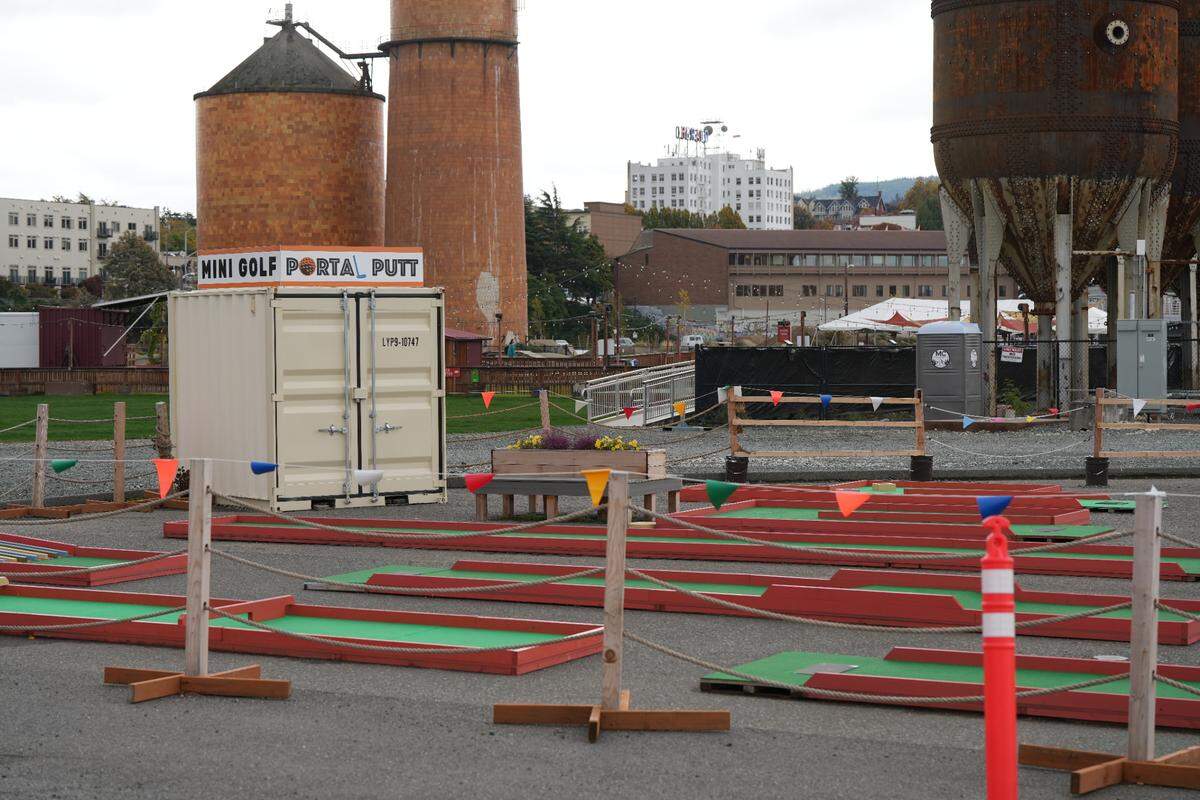 The 18-hole Portal Putt minigolf is closed for the season on October 8, 2024, in Bellingham, Wash. It is expected to reopen in May of 2025.
