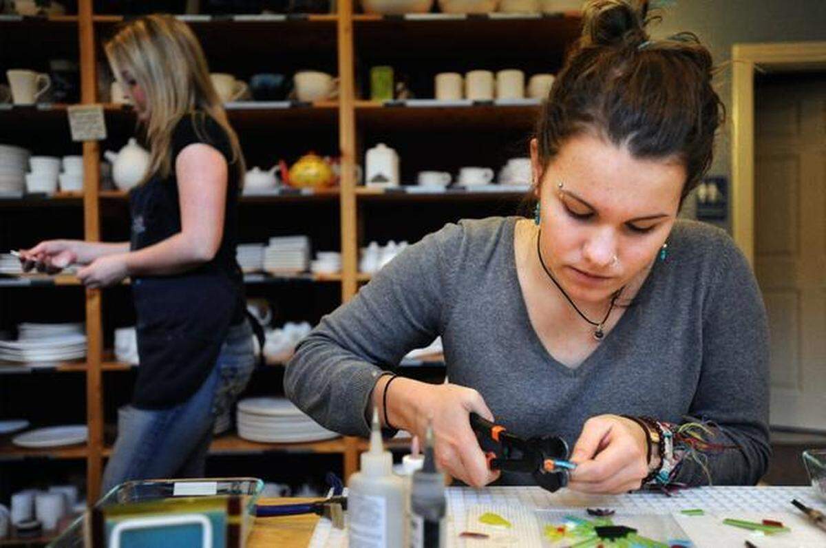 CreativiTea is a pottery painting and glass fusing studio at 1312 11th St., in Fairhaven. 