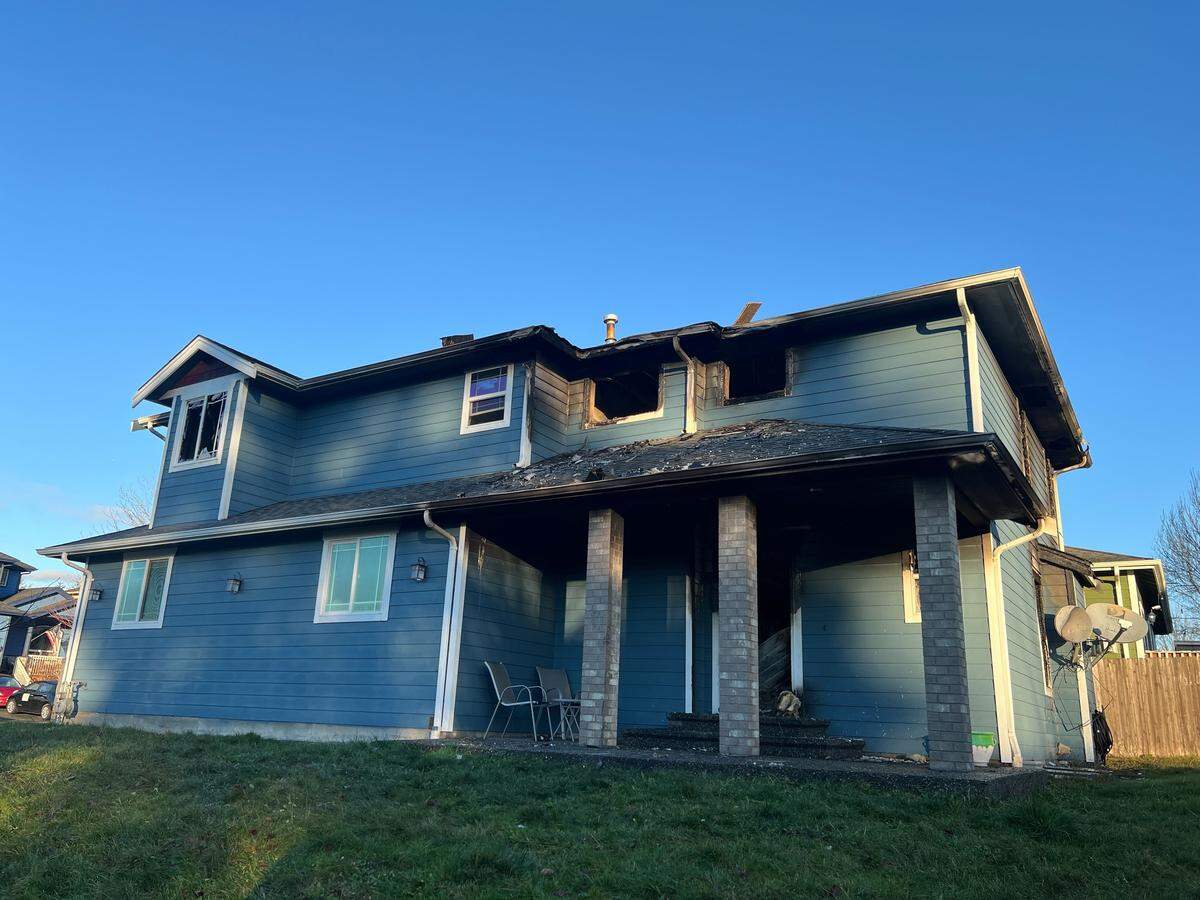 A residence at 3700 Lemon Grove Drive was damaged by a suspected kitchen fire on January 15, 2026, in Bellingham, Wash.