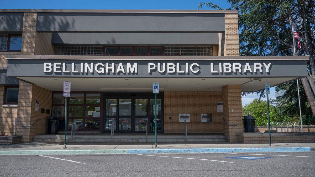 A man was trespassed from the Bellingham Public Library Sunday, March 26, after swinging a hatchet inside.