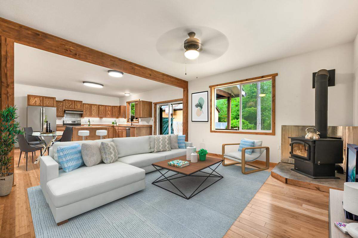 A home for sale at 541 Flair Valley Drive in Maple Falls, Wash. by Kandi Camacho Real Estate.