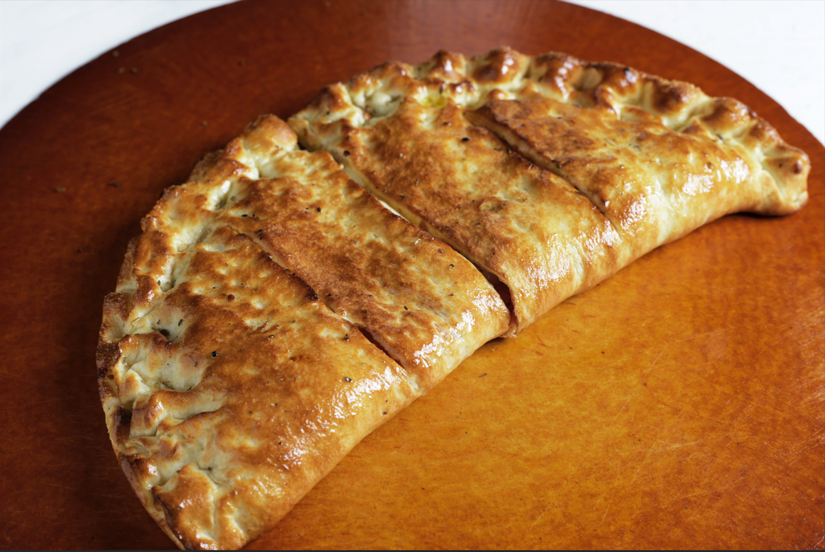 A calzone from Can Am Pizza.
