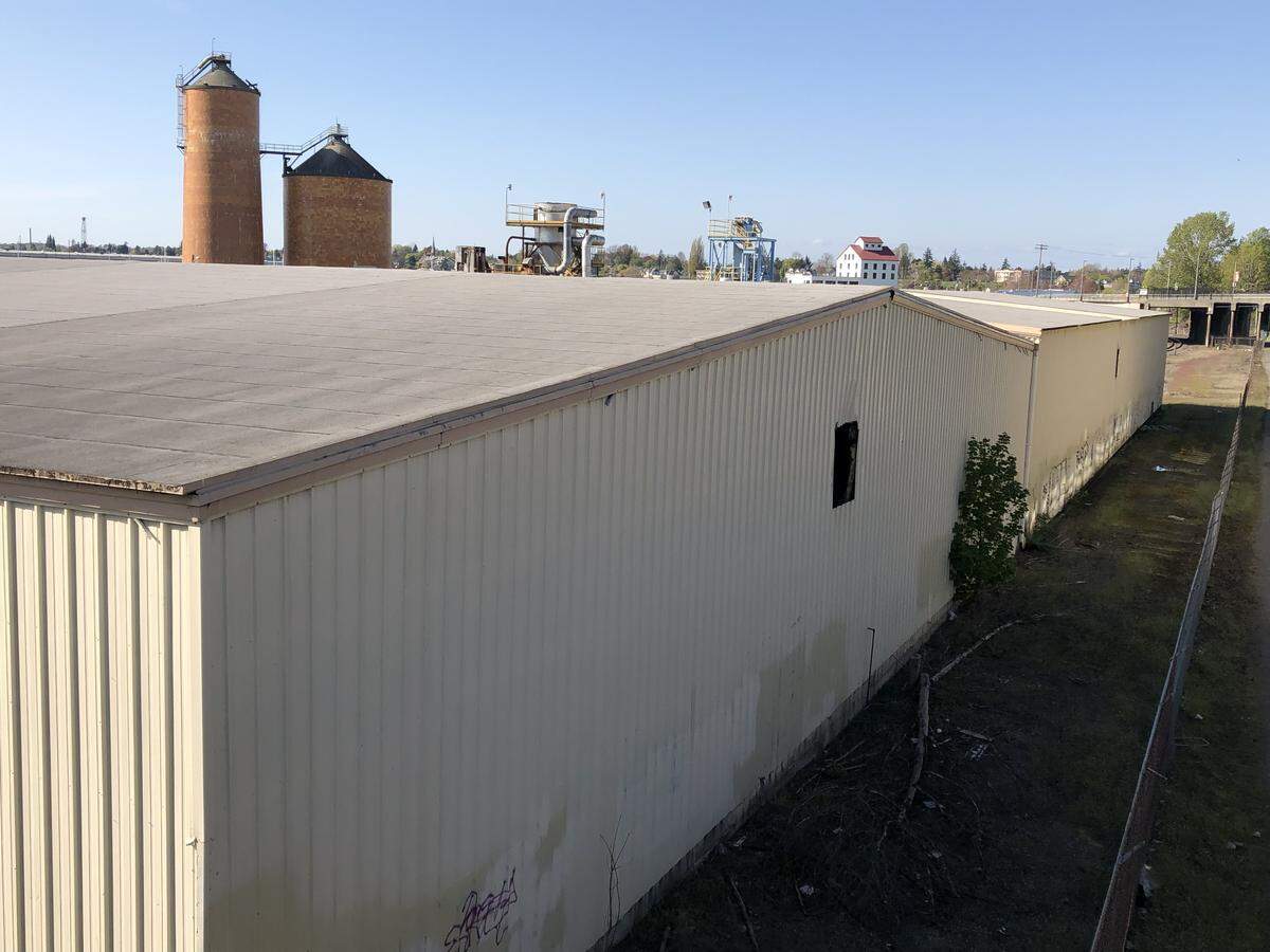 The Whatcom Community Foundation has proposed the former Georgia-Pacific lignin packaging building near the Opportunity Council building on Cornwall Avenue become a food campus for local businesses that would include affordable housing.