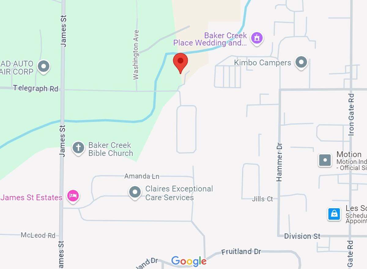 A map shows the site at 1492 Telegraph Road, where the city of Bellingham bought 3.4 acres for $1.6 million to uses the land for trail connections.