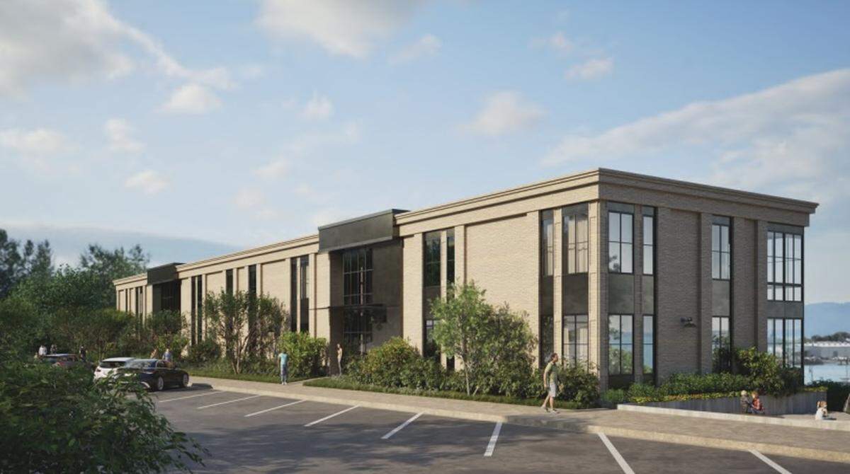The buildings would share a 27-stall basement parking garage that would span the length of both buildings.