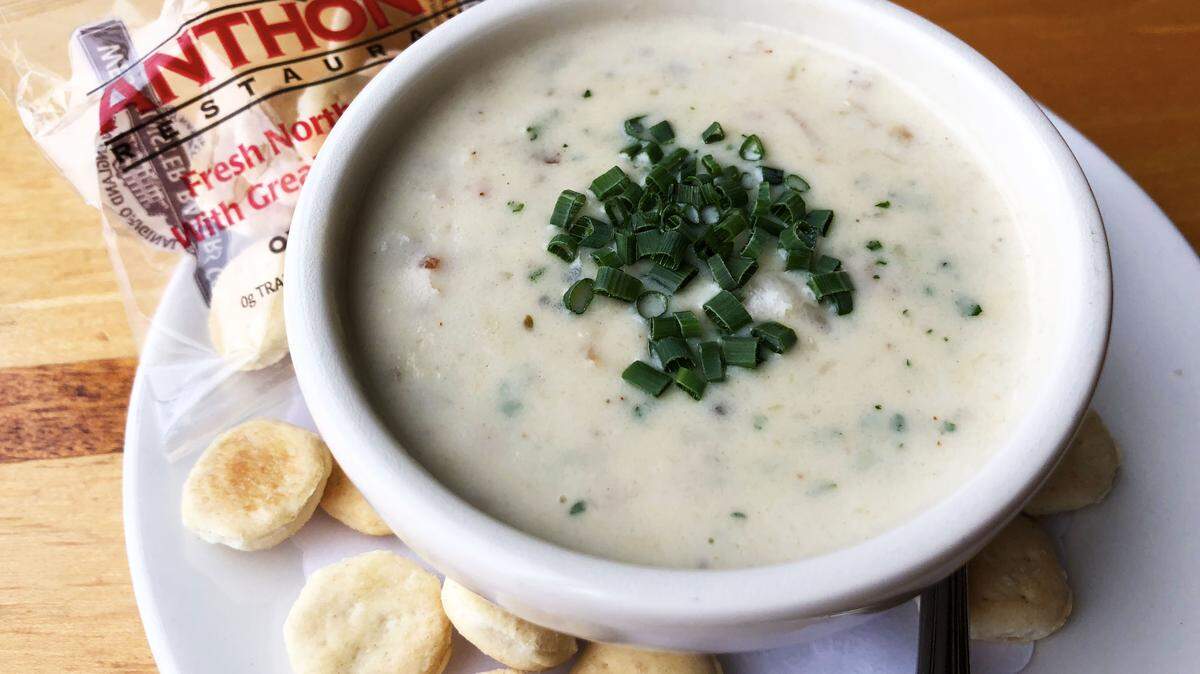 Anthony’s is offering a free cup of clam chowder with an entree order Feb. 25 in honor of National Clam Chowder Day.
