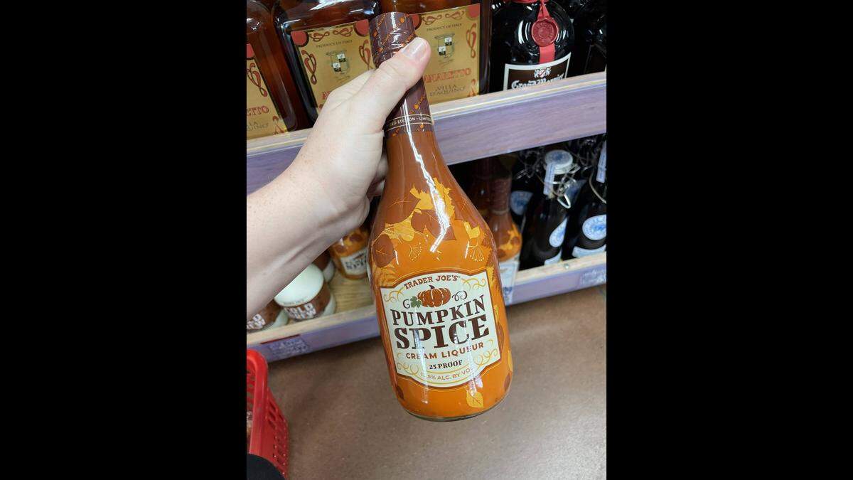 Pumpkin Spice Cream Liqueur at Trader Joe’s on Wednesday, Sept. 28, at 2410 James St., Bellingham.