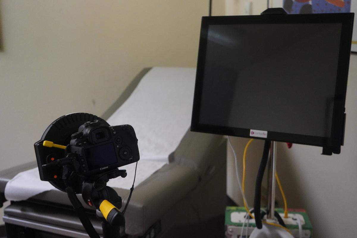 A room in the Brigid Collins Family Support Center is ready to provide a medical examination of a child who may have experienced abuse or neglect on July 18, 2023, in Bellingham, Wash.