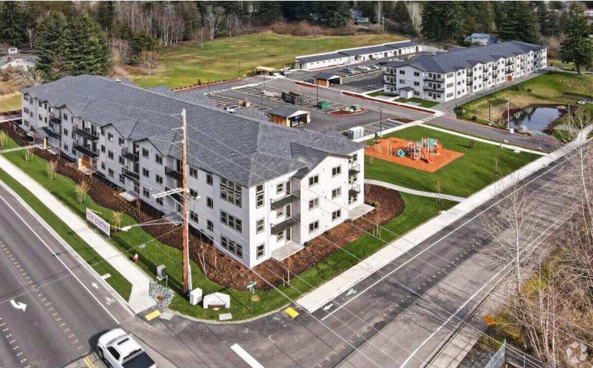 Cedar Grove, at 1300 Telegraph Road in Bellingham, opened in April 2021 with 101 apartments from studios to three-bedroom, two-bath units.