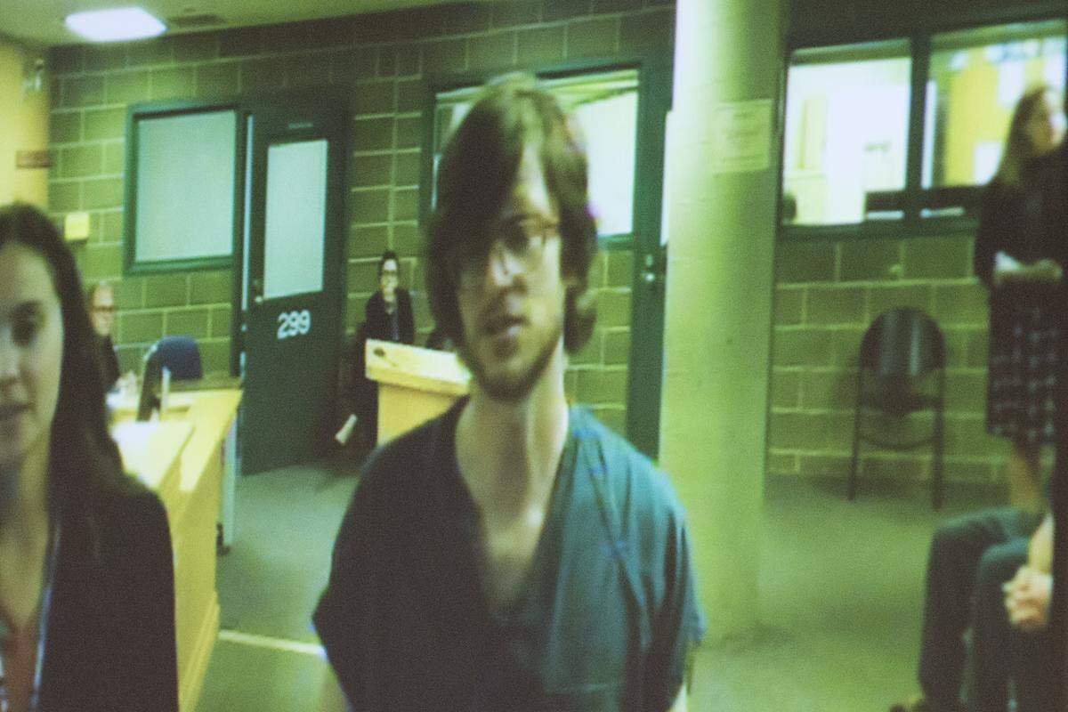 Matthew Downey Gregory makes his first appearance in superior court on Monday in Bellingham. Gregory was arrested on suspicion of second-degree murder.