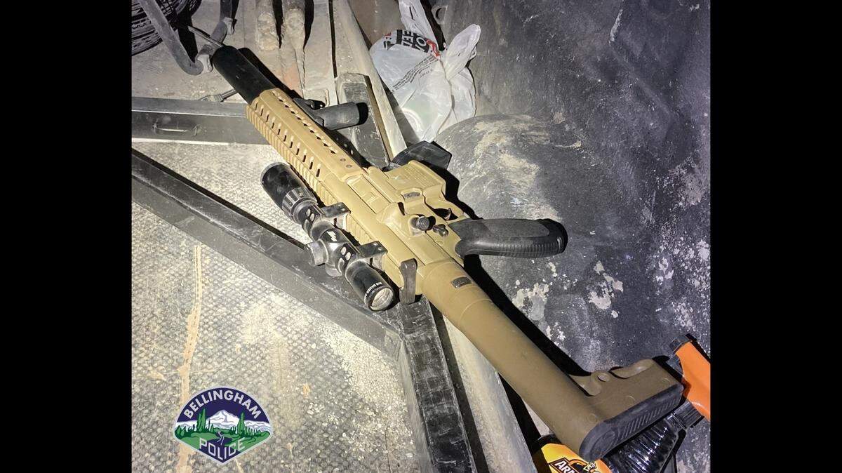 A victim told police a man pointed this pellet gun at him Saturday, April 18, in the Bellingham Winco Foods parking lot before attempting to hit him with his truck three times.