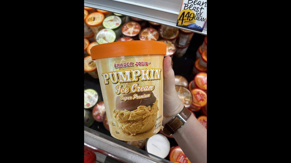 Pumpkin Ice Cream at Trader Joe’s on Wednesday, Sept. 28, at 2410 James St., Bellingham.