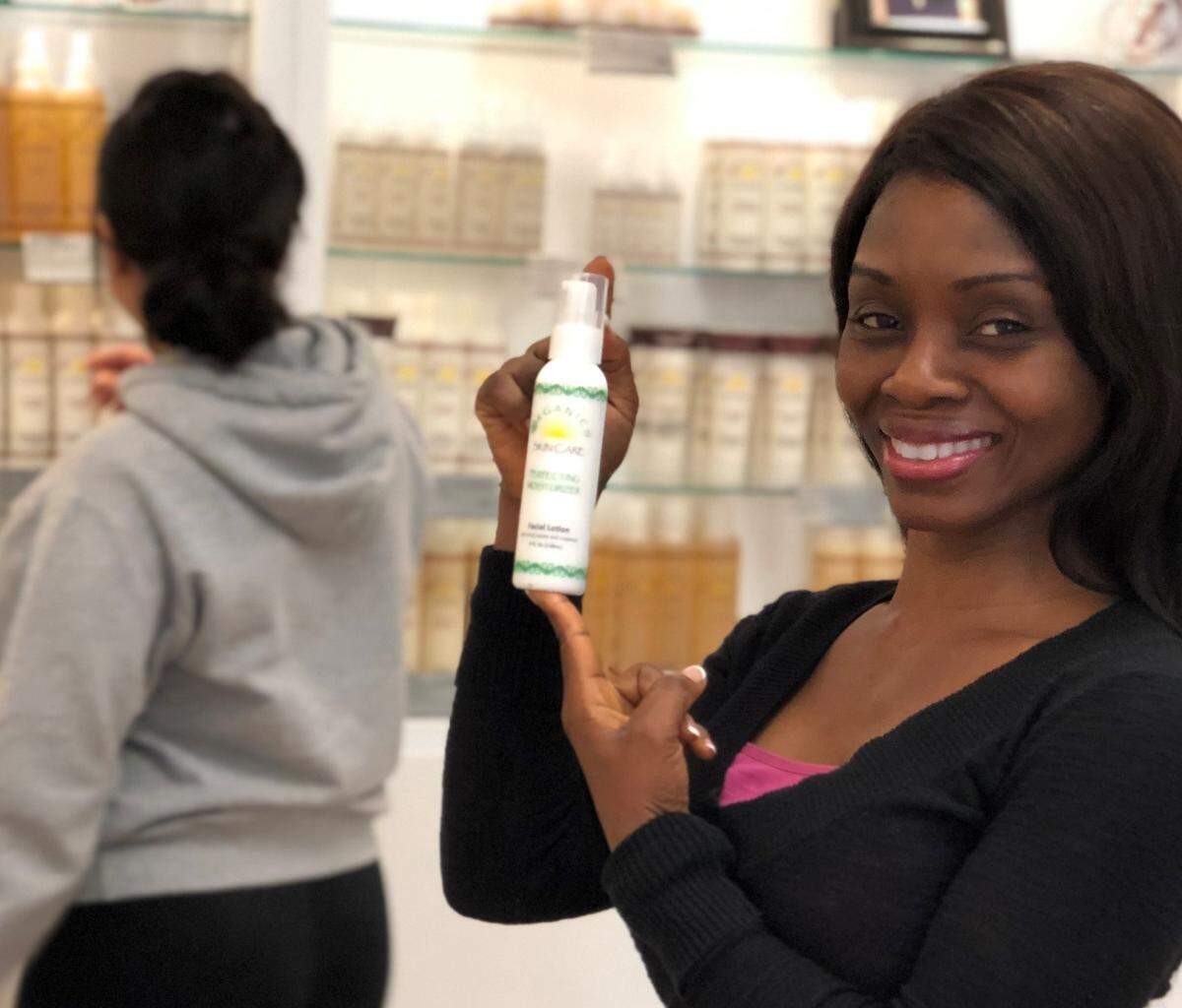 Frida Emalange opened Zorganics at Bellis Fair on Dec. 13. The store offers a variety of hair, skin, and body care products.