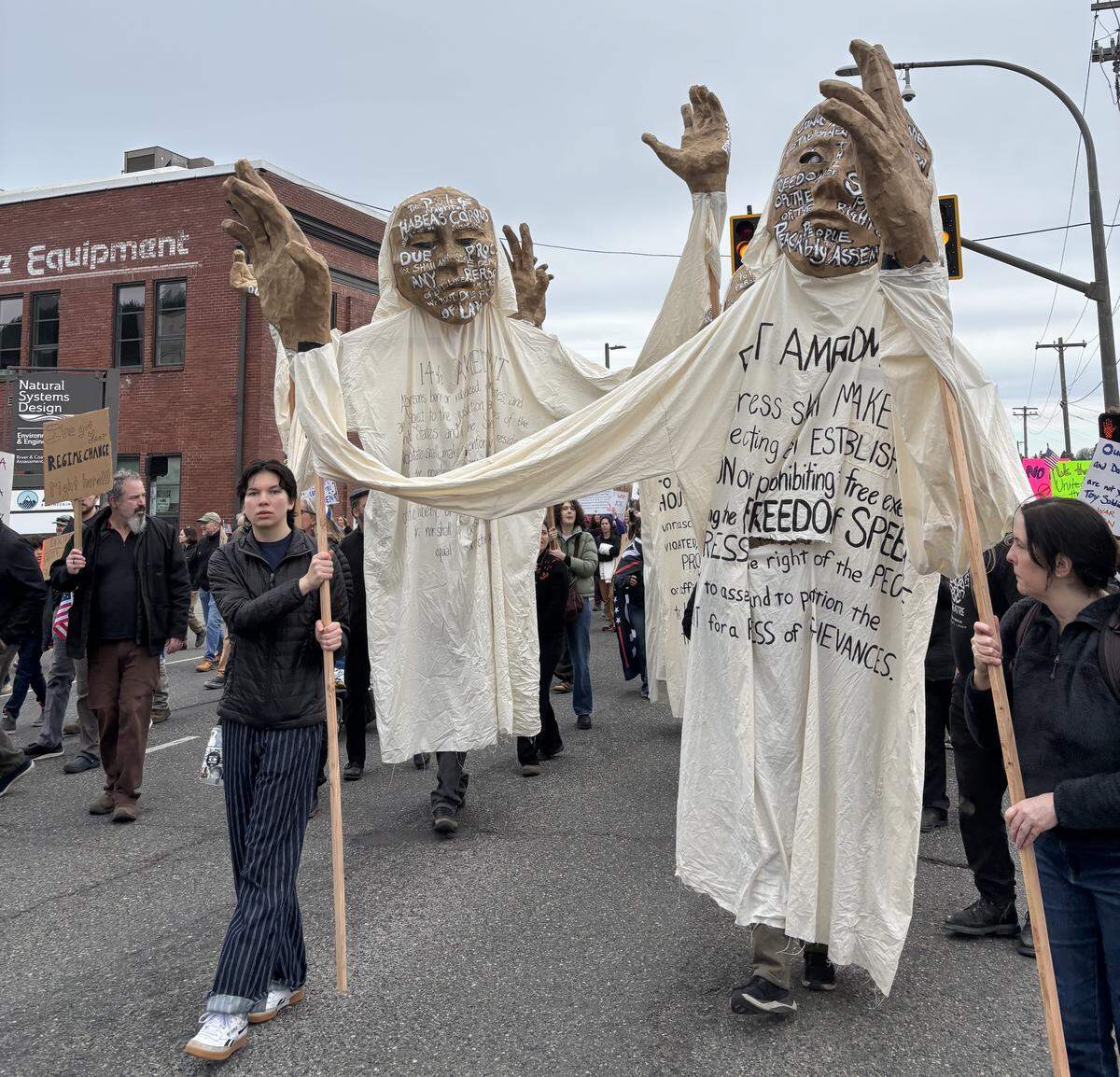 Bellingham’s No Kings rally March 28, 2026.