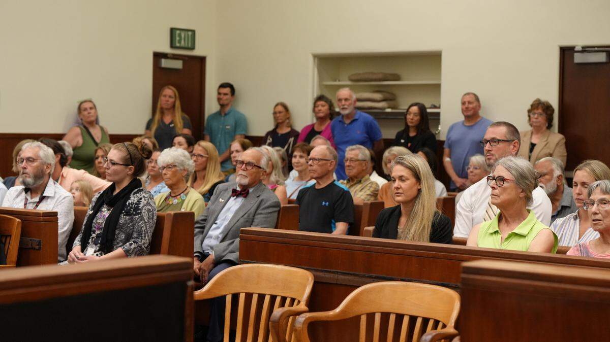 Whatcom County residents filled a courtroom on August 30 in Bellingham for a hearing on whether an initiative to repeal a tax that funds local child care programs can appear on the Nov. 5 ballot. The case was continued after a motion was filed asking for the judge’s removal from the case.
