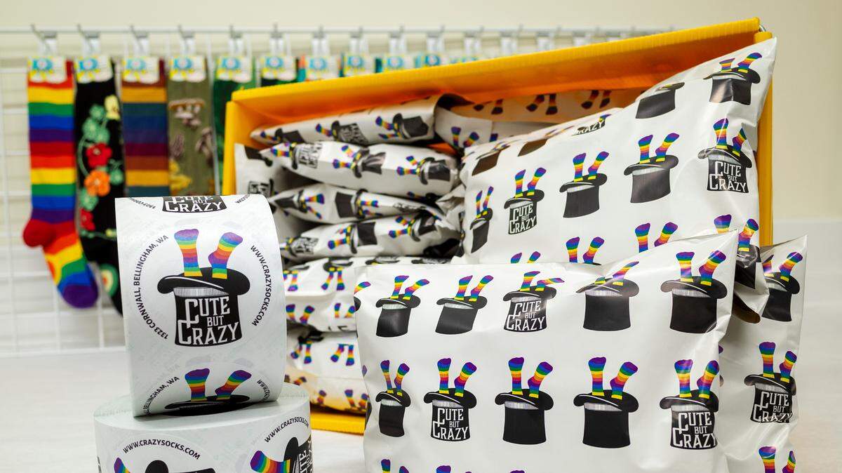 Bellingham’s Cute But Crazy Socks have recently made the switch to eco-friendly packaging just in time for the holiday shopping season.