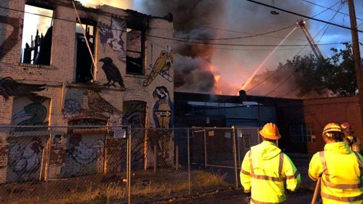 Three-alarm fire burns two landmark businesses in downtown Bellingham