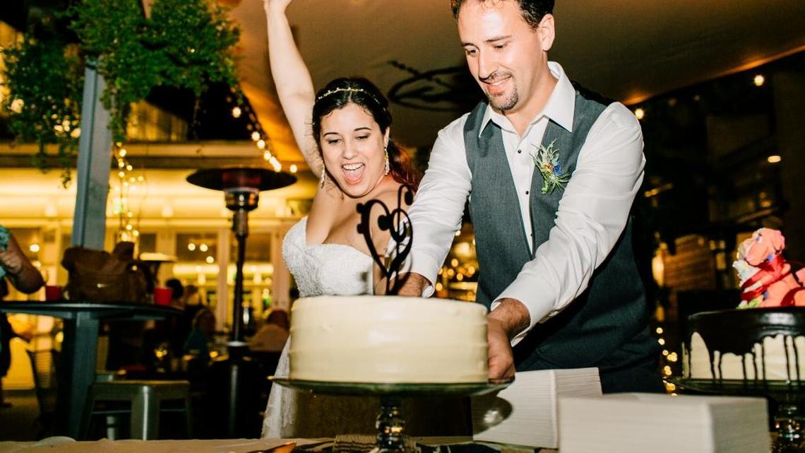 Their first wedding was all about business; their second was all about fun