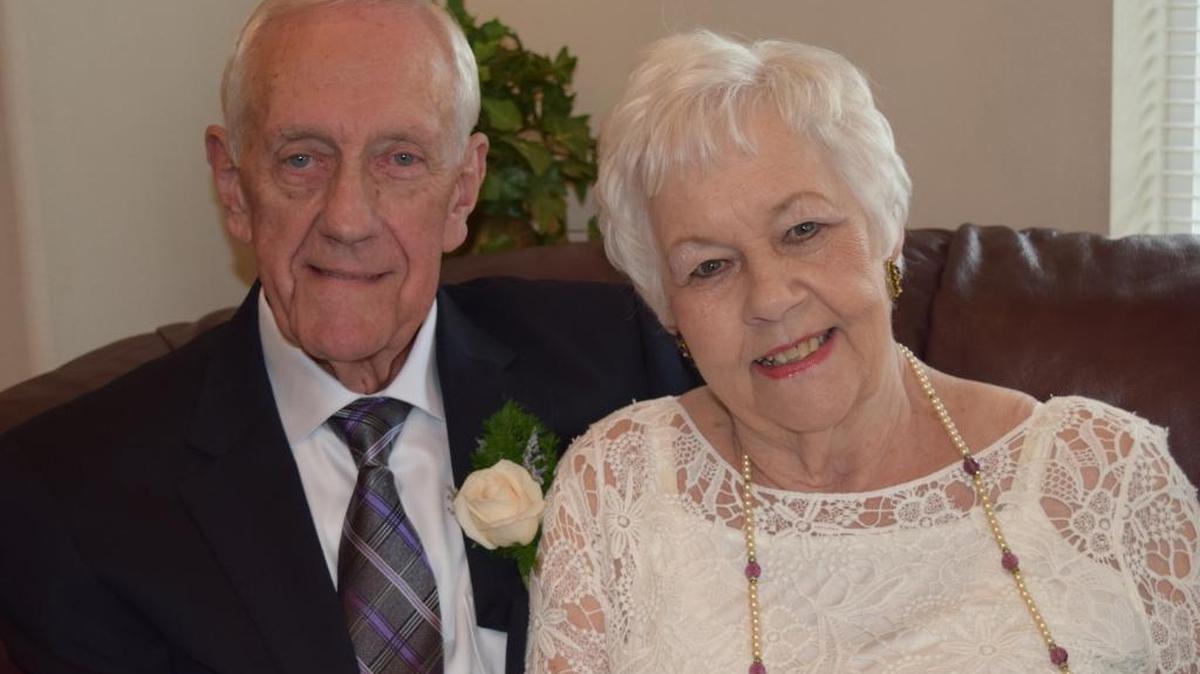 Marlin and Nadean Kagey, who knew each other back in the 1950s, were in their 80s when they married in October 2015.