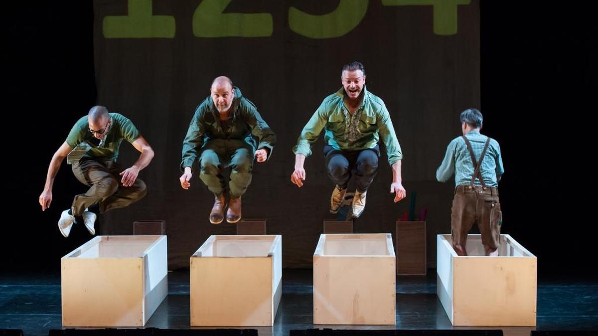 The Box Brothers is an energetic, acrobatic and funny production performed by the four percussionists of Percossa on April 27 at Mount Baker Theatre.