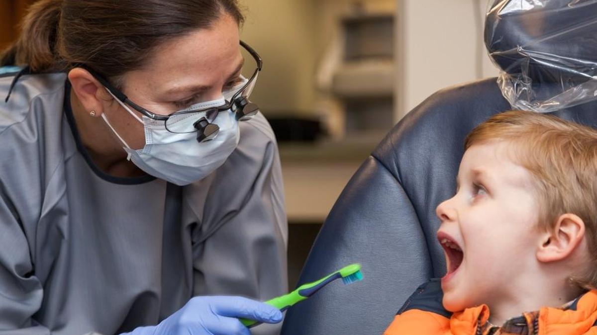 Children can get free dental screenings at the Hands On Children’s Museum every Saturday afternoon in February.