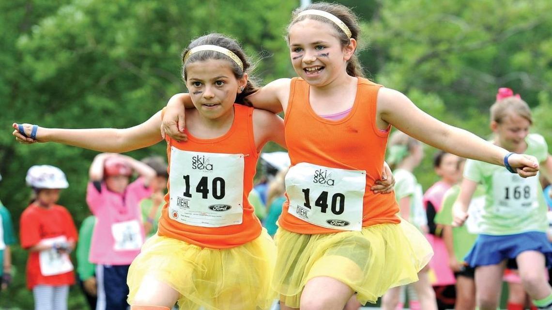 In the spirit: Kids dress their best for the Junior Ski to Sea Race