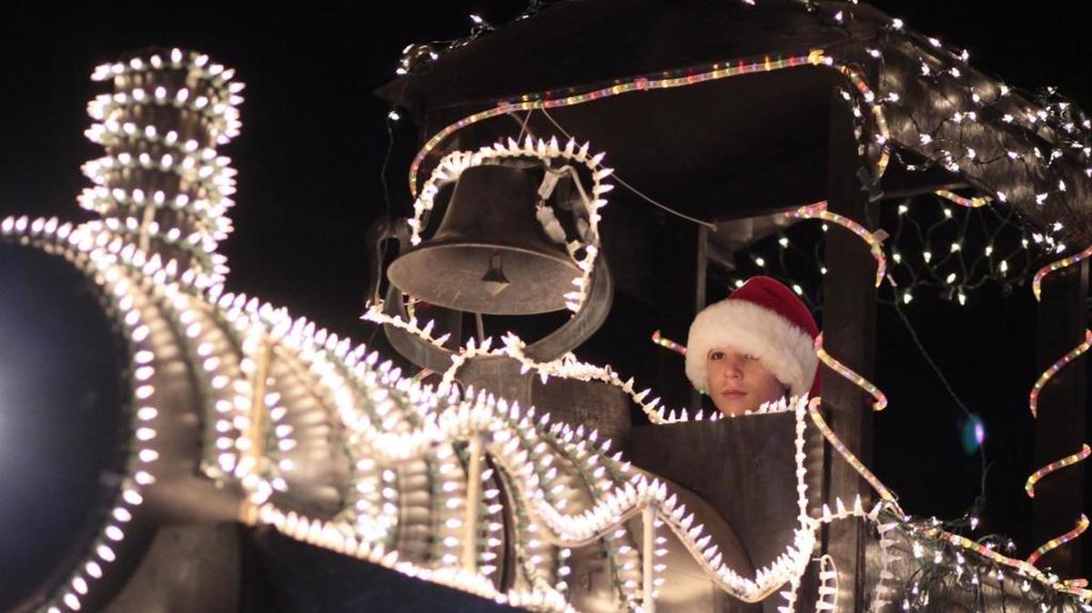 Crowds braved cold weather and high winds at Lynden’s Lighted Christmas Parade in 2010.