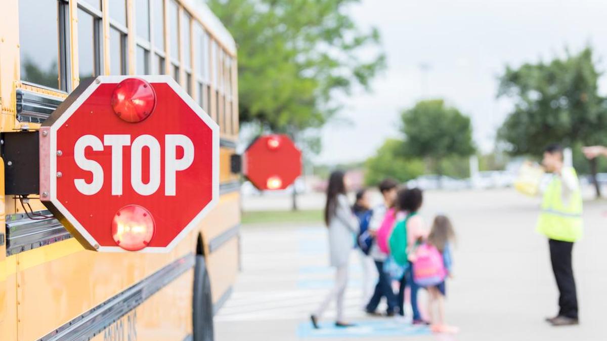 Parents should not double-park, stop in crosswalks, or interfere with school buses in the bus loading area of a school.