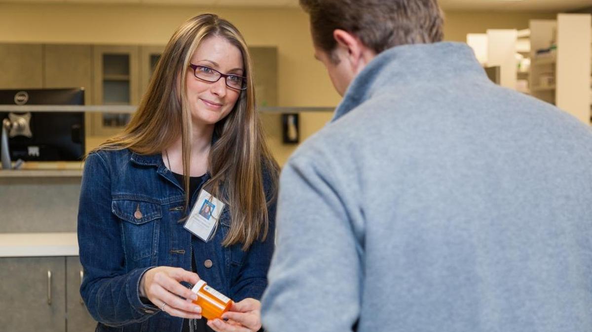 Lisa Nelson is the pharmacy manager at Unity Care NW, which is one of several pharmacies across Whatcom County distributing lock bags with opioid pain medication prescriptions. Lock bags can help keep medications out of reach, alert you in the event the bag is tampered with and convey to children the dangers of these drugs