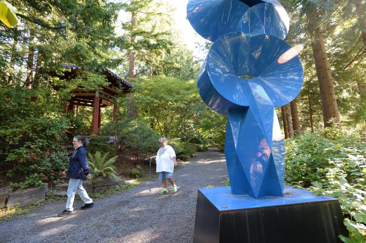 "Lipschitziana,” a sculpture by the artist Sebastián, is once of several at Big Rock Garden Park on Alabama Hill in Bellingham.