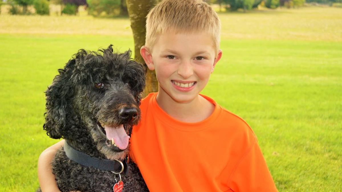 
Andrew Hoekema and his best friend Lucy.
