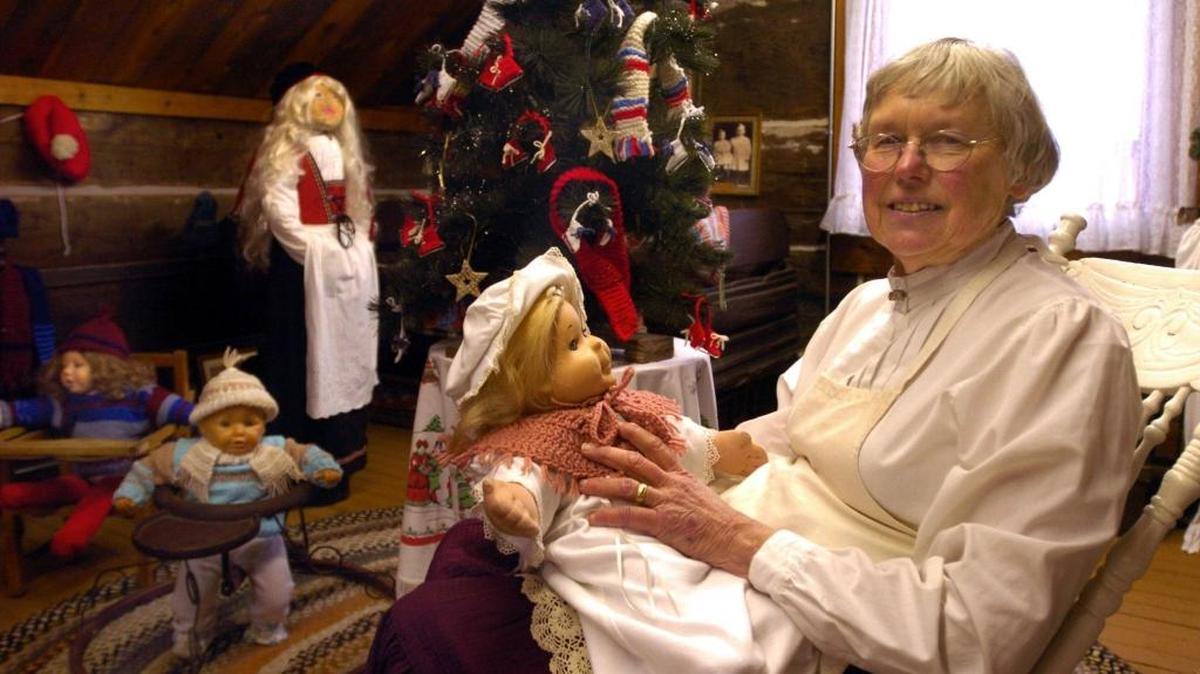 Ferndale Heritage Society member Betty Eichenberger joins the setting of a Norwegian family’s Christmas in their cabin at Pioneer Park in Ferndale during Olde Fashioned Christmas. The 2017 event is 5 p.m. to 9 p.m. Friday, Dec. 1; 1 p.m. to 9 p.m. Saturday, Dec. 2; and 1 p.m. to 4 p.m. Sunday, Dec. 3.